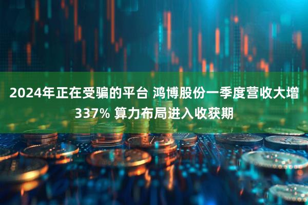 2024年正在受骗的平台 鸿博股份一季度营收大增337% 算力布局进入收获期