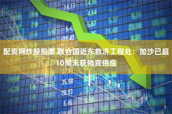 配资网炒股股票 联合国近东救济工程处：加沙已超10周未获物资供应